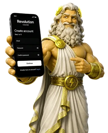 Formularul de înregistrare Revolut Slots pe mobil